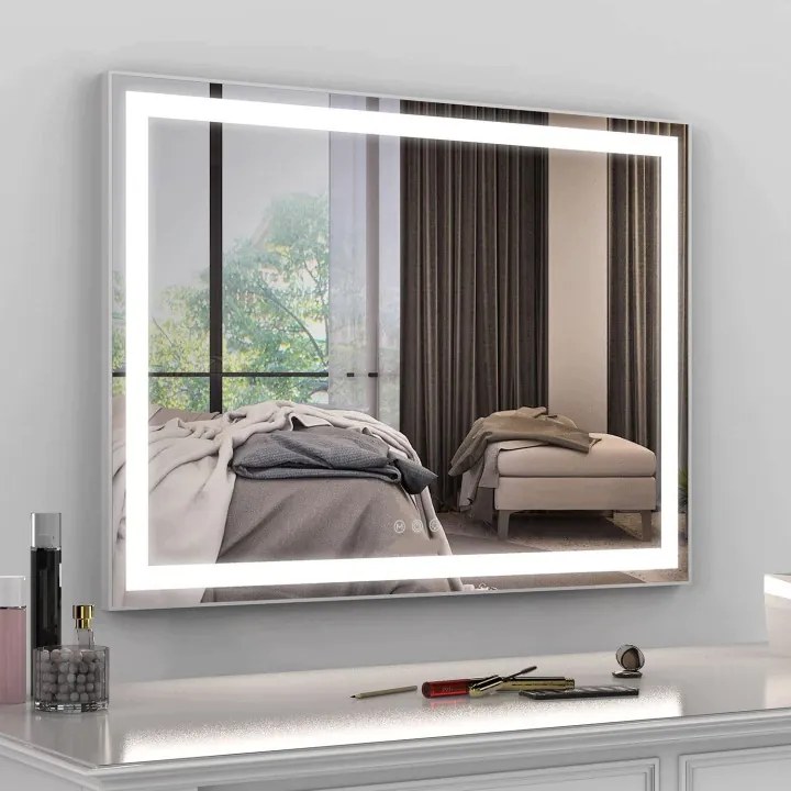 LED zrkadlo 58 × 46 cm