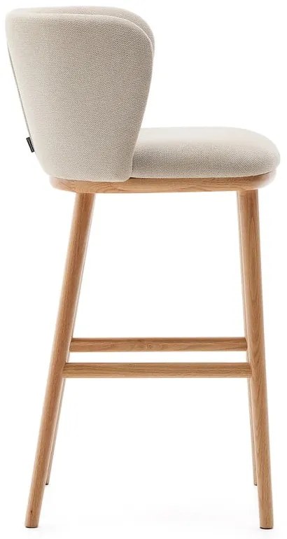 Béžová barová stolička (výška sedadla 65 cm) Ciselia – Kave Home