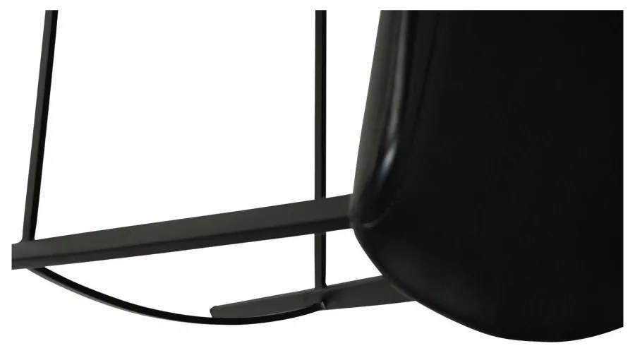 Čierna koženková barová stolička DAN-FORM Denmark Hype