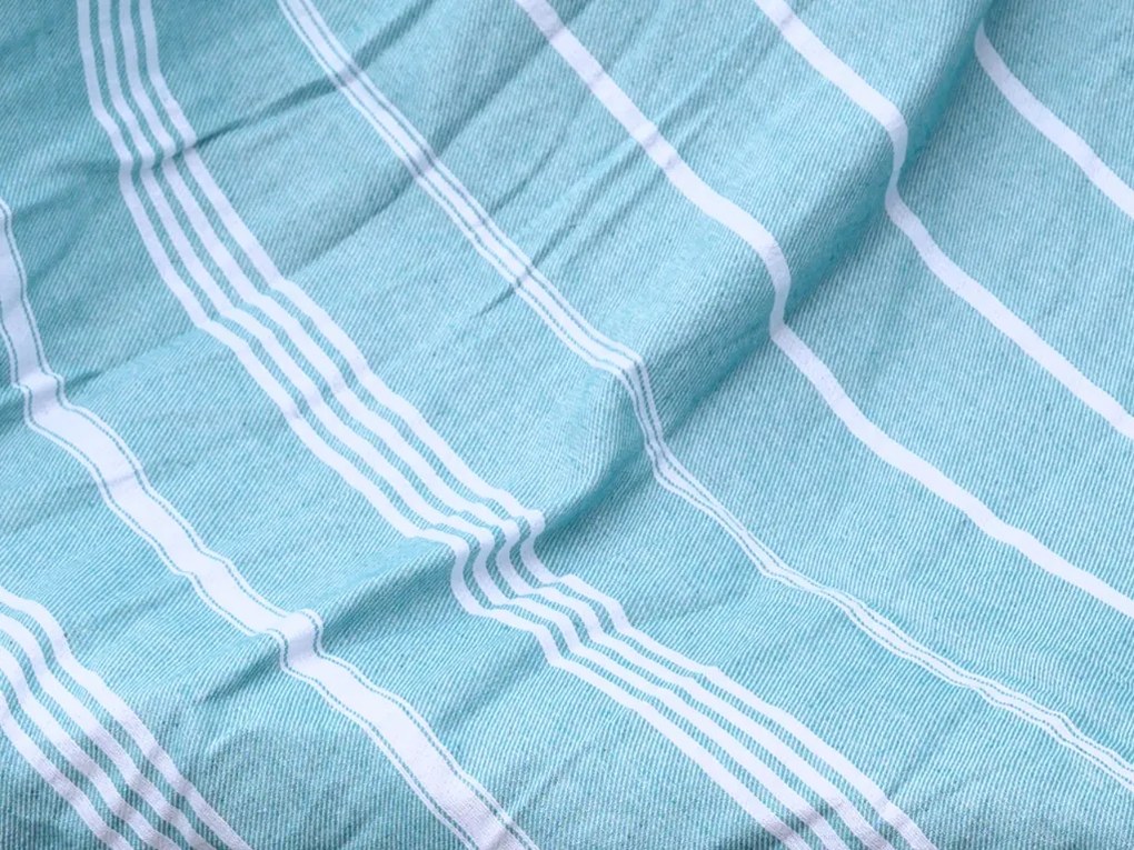 Plážová osuška FARAO 90 x 180 cm, tyrkysová, 70% bavlna | 30% polyester