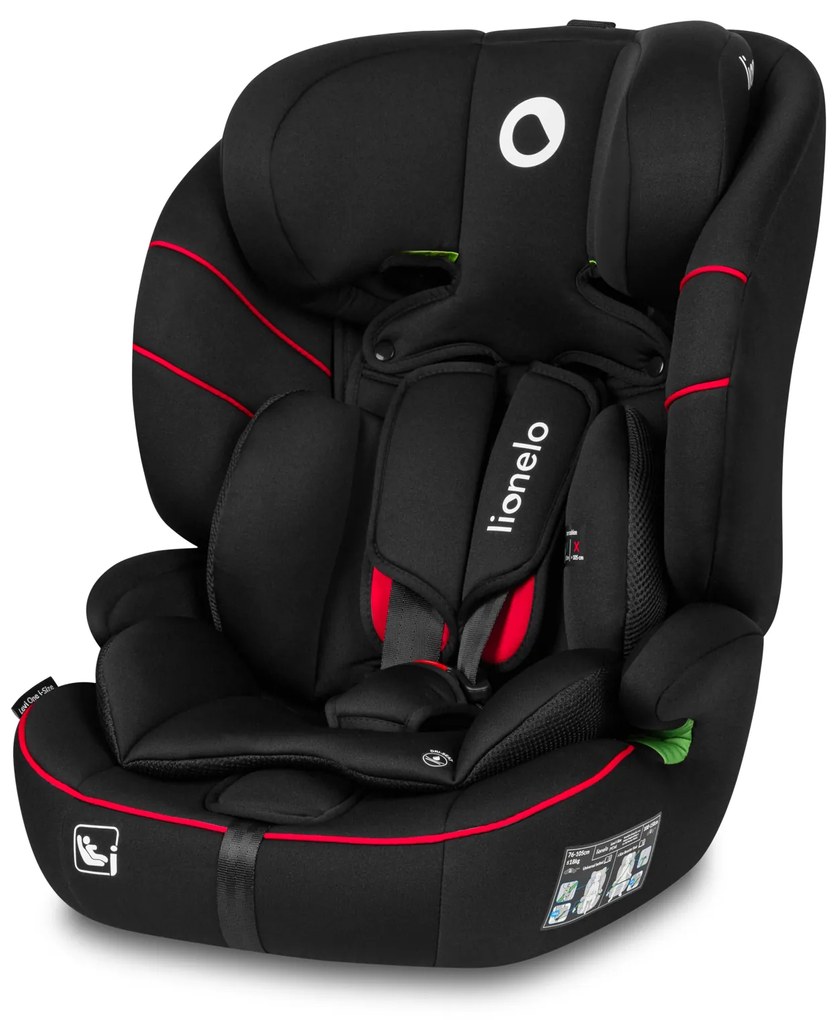 Autosedačka Lionelo Levi I-Size 76 - 150 cm Farba: Sporty Black