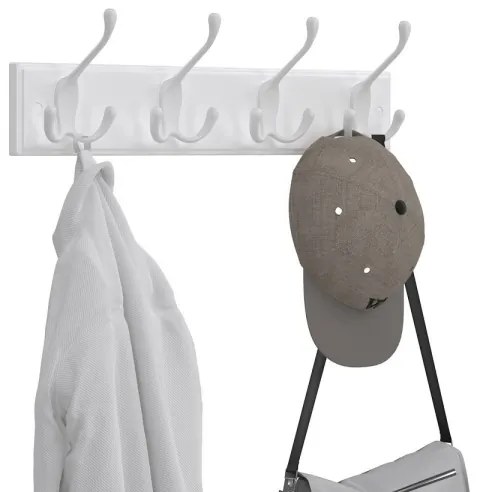Nástenný vešiak KATE biely