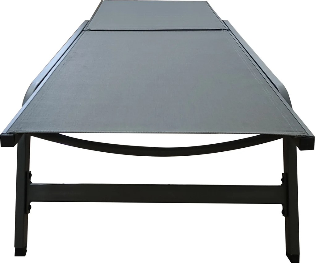 Záhradné ležadlo Houseland Breeze sivé