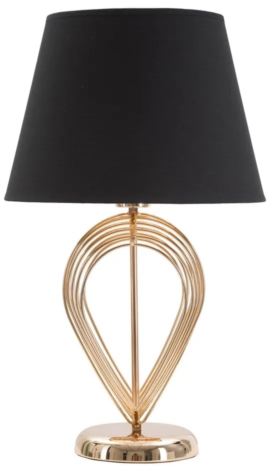 Čierna stolová lampa Mauro Ferretti Maxt, ø 32,5 cm