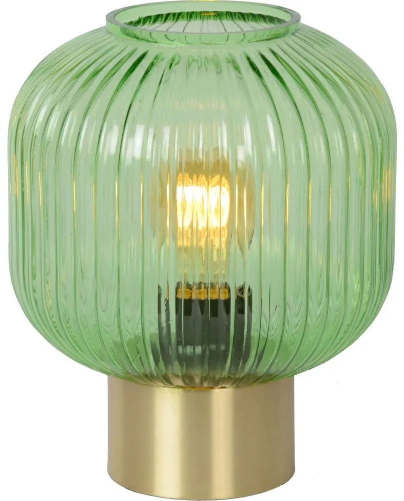 Lucide 45586/20/33 - Stolná lampa MALOTO 1xE27/40W/230V zelená/zlatá
