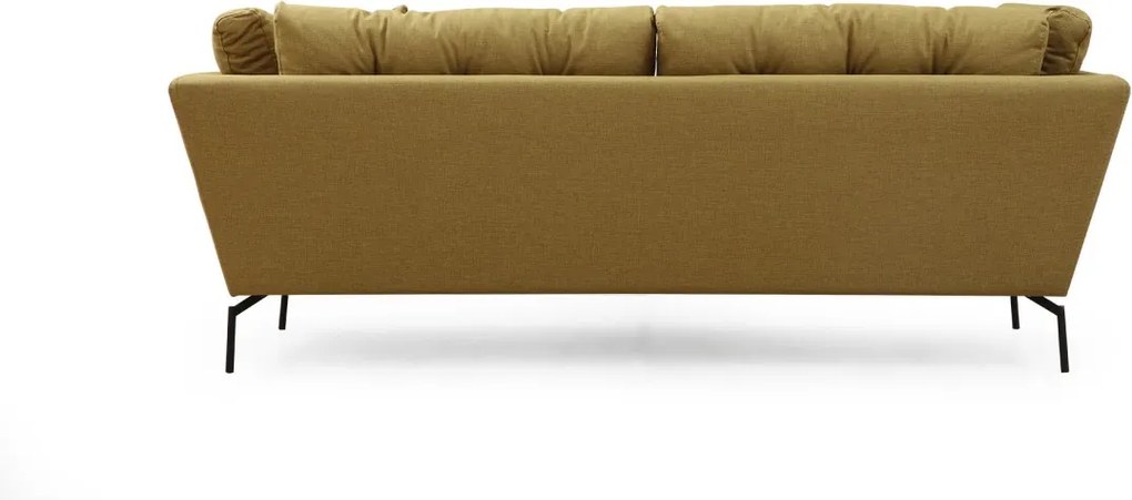 Třímístná pohovka Mapa 214 cm žluto-zelená
