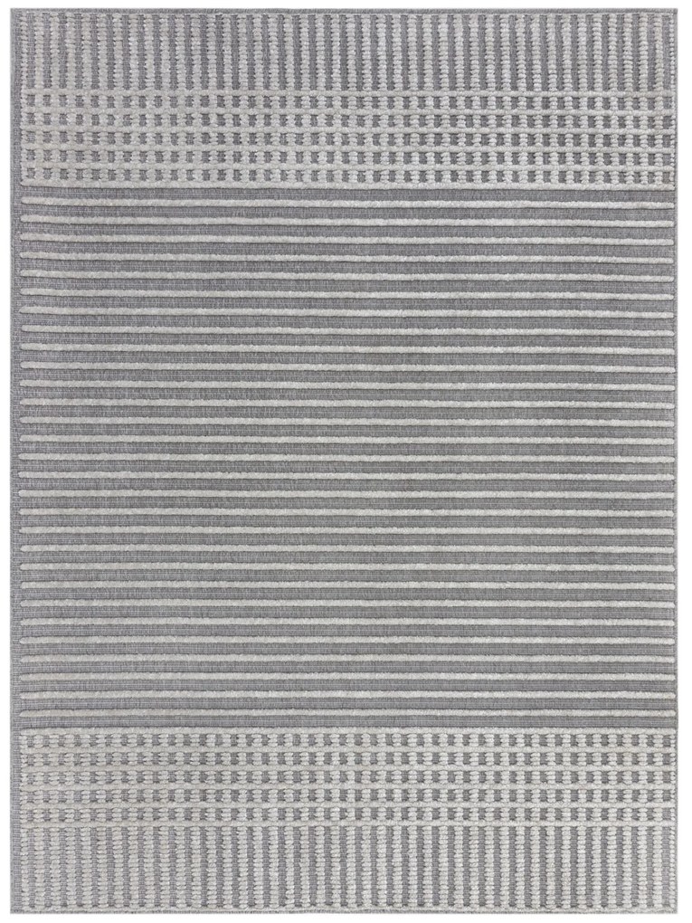 Flair Rugs koberce Kusový koberec Verve Elton Stripe Grey - 120x160 cm