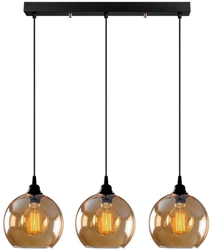 Luster na lanku GOLD 3xE27/40W/230V