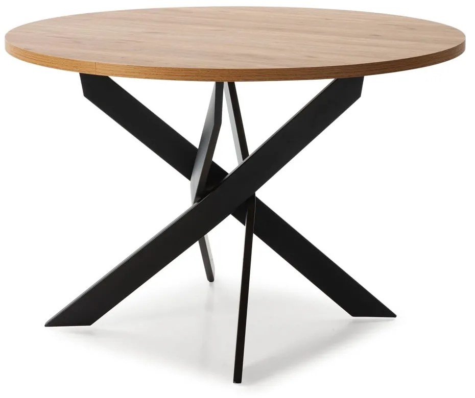 Okrúhly jedálenský stôl s doskou v dubovom dekore 120x120 cm Ther – Marckeric