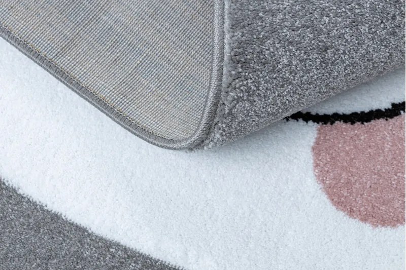 Dywany Łuszczów, Detský kusový koberec Petit Raccoon mukki grey, 160x220, šedá, detská izba