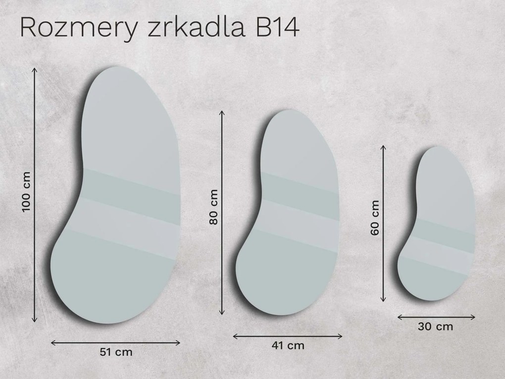 Zrkadlo Base B14 30×60
