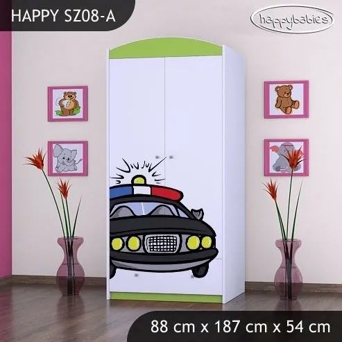 Detská skriňa POLÍCIA - TYP 8A