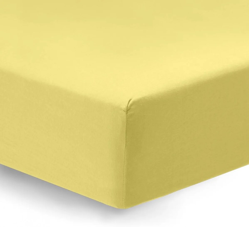 Plachta do postieľky, vanilkovo žltá, jersey, 120x60 cm