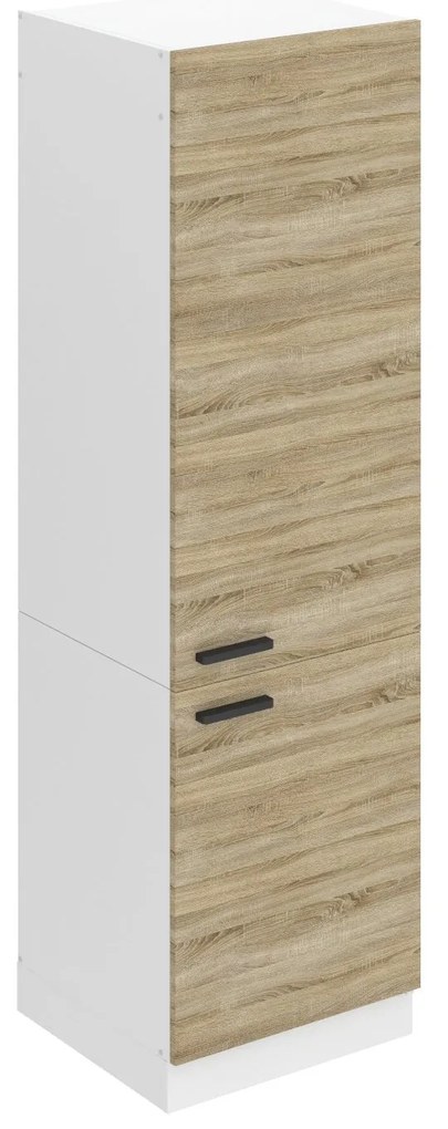 Vysoká kuchynská skrinka Belini Premium Full Version pre vstavanú chladničku 60 cm dub sonoma