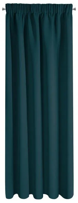 Petrolejový zatemňovací záves na páske LOGAN 135 x 270 cm