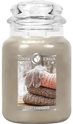 Vonná sviečka v skle s 2 knôtmi Goose Creek COZY CASHMERE 680 g