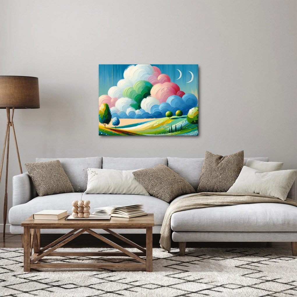 Obraz - Krajinka s mrakom (70x50 cm)