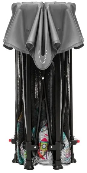 Lionelo - Hracia ohrádka ROEL PLUS Šedá viacfarebná