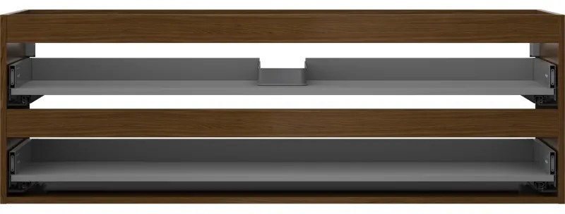 Mexen Box-A, závesná skrinka 140 cm, 2 zásuvky, orech, 91AX0-1400-470-2-86