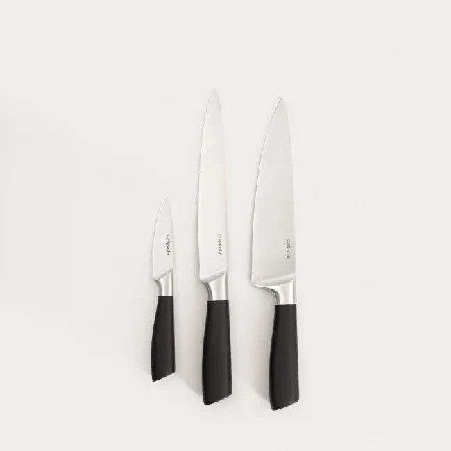 Sada troch nožov LIBA čierna 774737