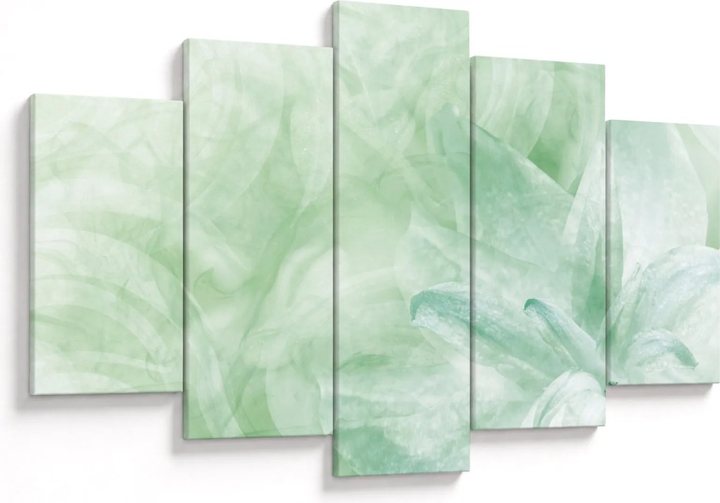 Obraz - Zelený kvet (150x105 cm)