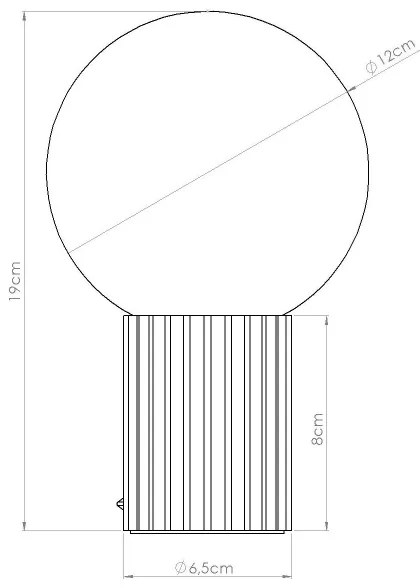 Sollux SL.1711 - Stolná lampa HALO 1xG9/8W/230V pr. 12 cm biela