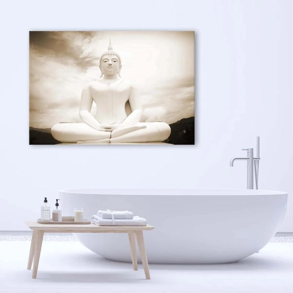 Obraz na plátně Lázně Bílý Buddha - 90x60 cm