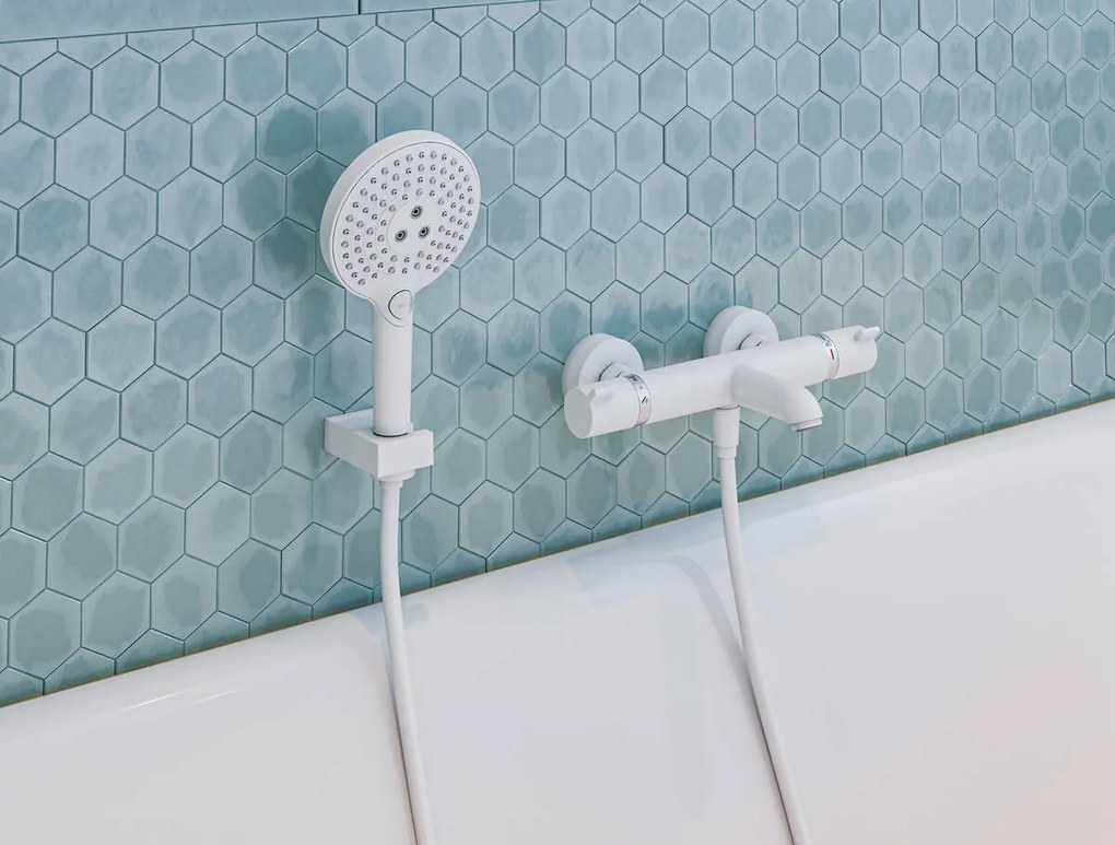 Hansgrohe Hansgrohe, držiak sprchy Porter E, matná biela, HAN-28387700