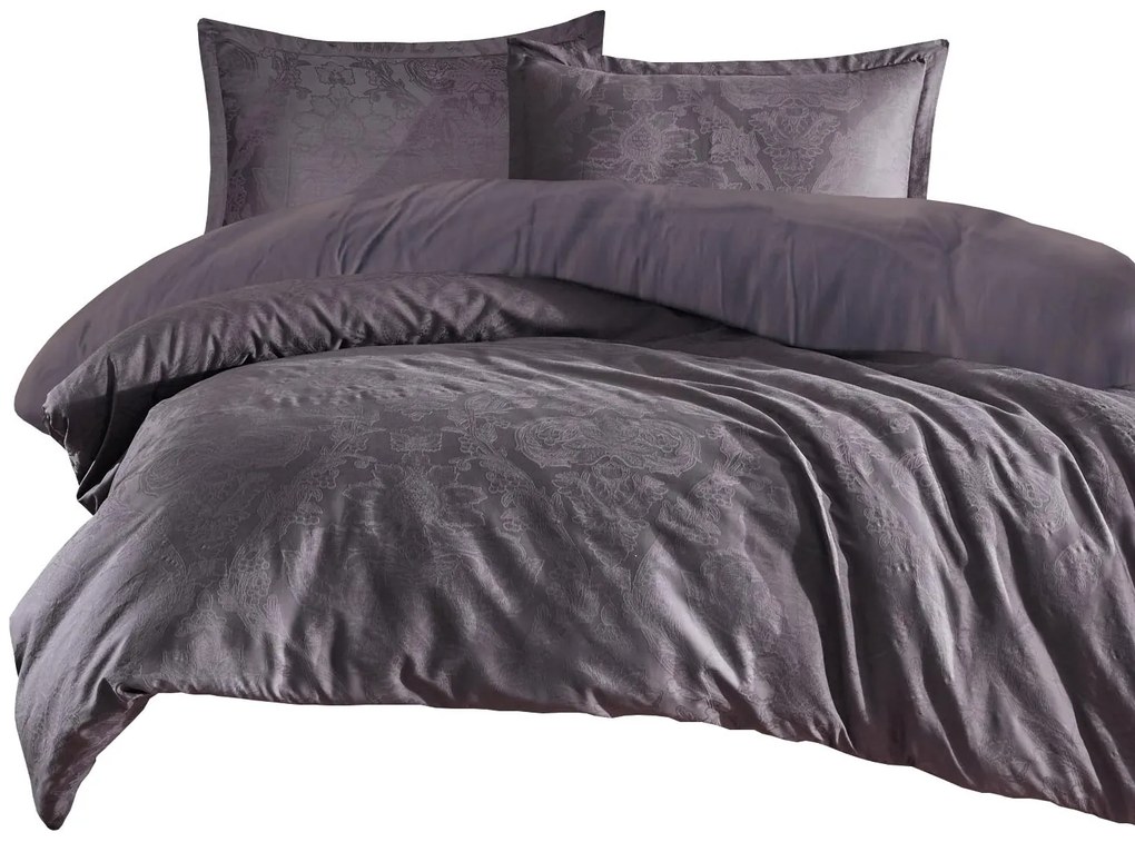 ŽAKÁROVÉ OBLIEČKY JACQUARD ARVEN1 200X220 CM, 2KS 70X80 CM SIVÉ