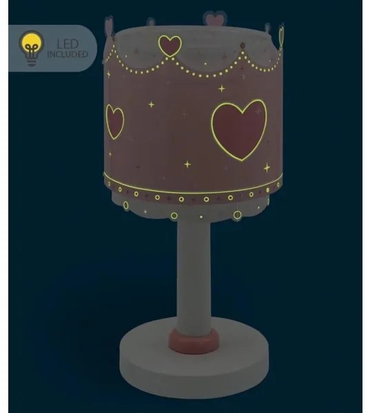 Dalber 61101N - LED detská lampička LITTLE QUEEN 1xG4/4W/230V ružová