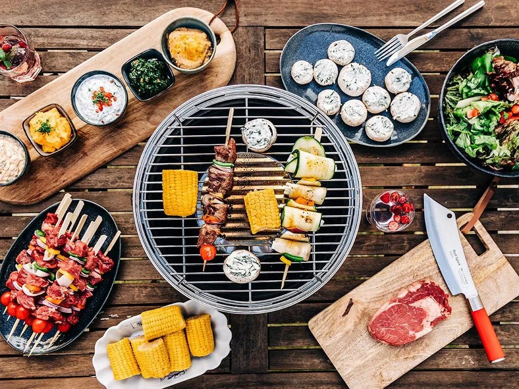 LotusGrill Classic s taškou + 1 sada batérií + 1kg uhlia + 1 gél