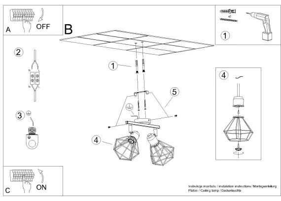 Sollux SL.1103 - Bodové svietidlo ARTEMIS 2xE14/40W/230V biela