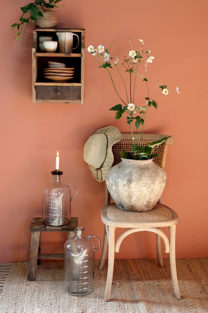 Chic Antique Nástenná polica s zásuvkou Grimaud Recycled Wood
