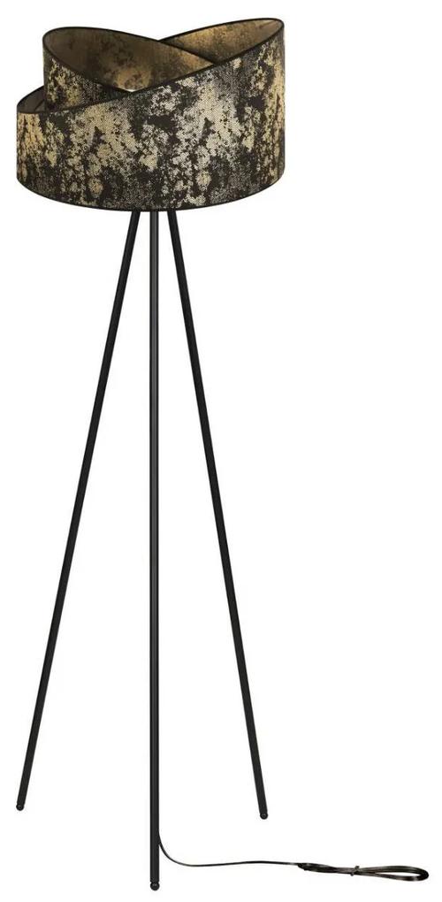 Stojacia lampa Werona, 1x textilné tienidlo so vzorom (výber zo 7 farieb), (výber z 2 farieb konštrukcie), m