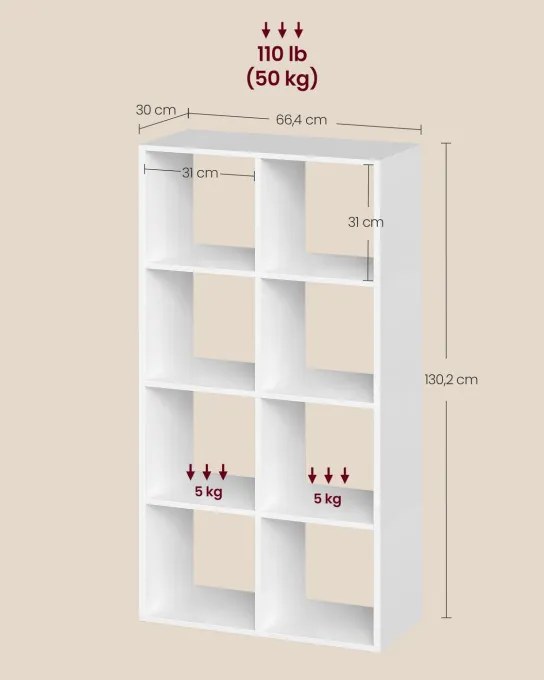 Knižnica CUSTOS LBC408WB01