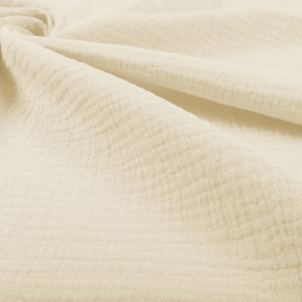 Biante Mušelínový behúň na stôl MSN-083 Krémový 45x180 cm