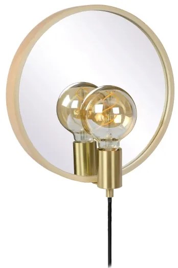 Lucide 36213/31/72 - Nástenné svietidlo so zrkadlom REFLEX 1xE27/25W/230V béžová
