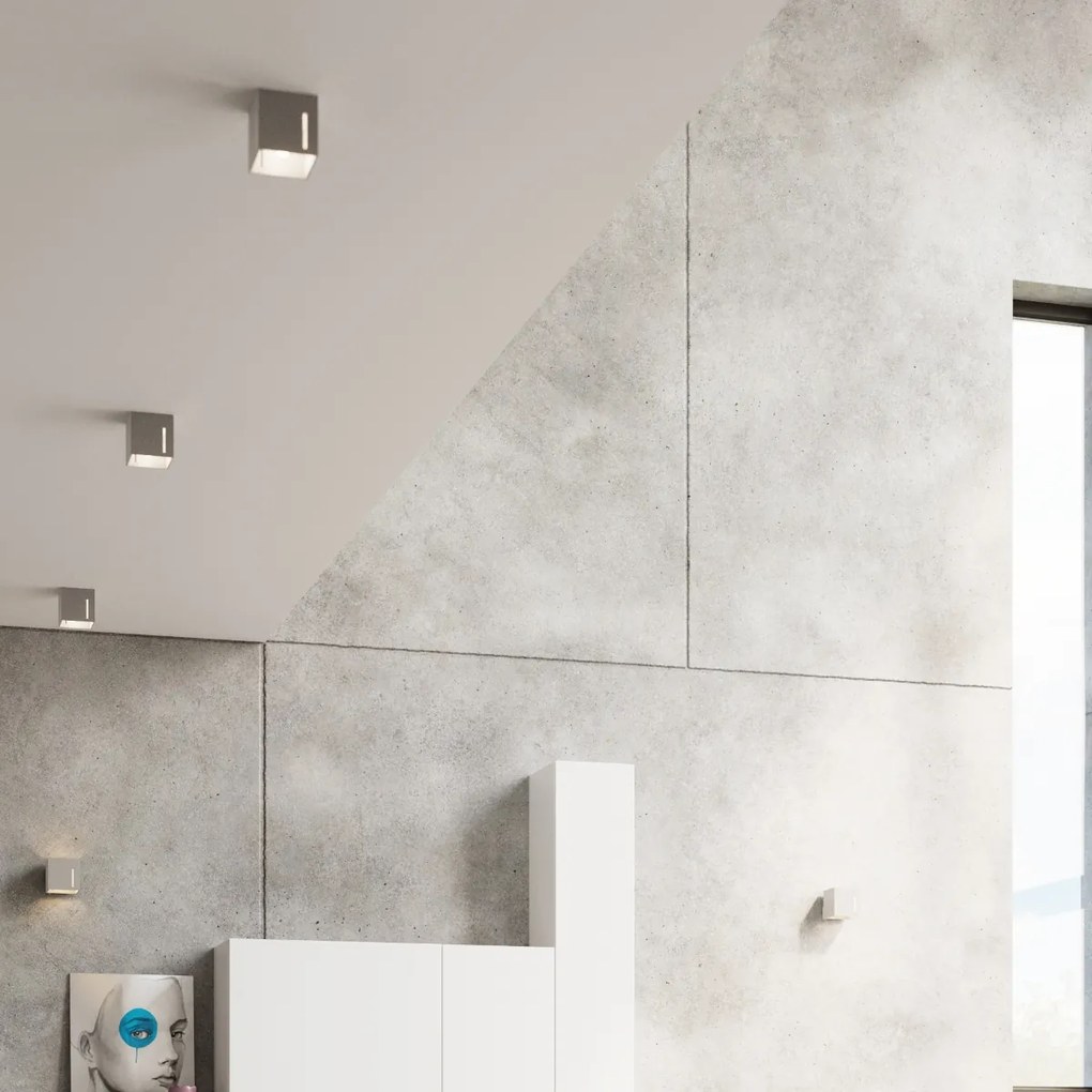 Stropné svietidlo Pixar, 1x sivé kovové tienidlo