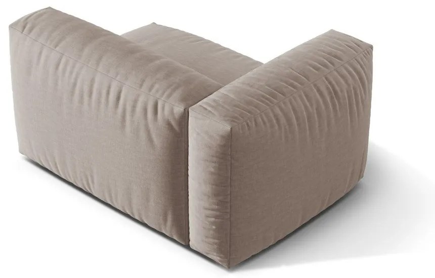 Béžový modul pohovky (ľavý roh) Martina – Micadoni Home