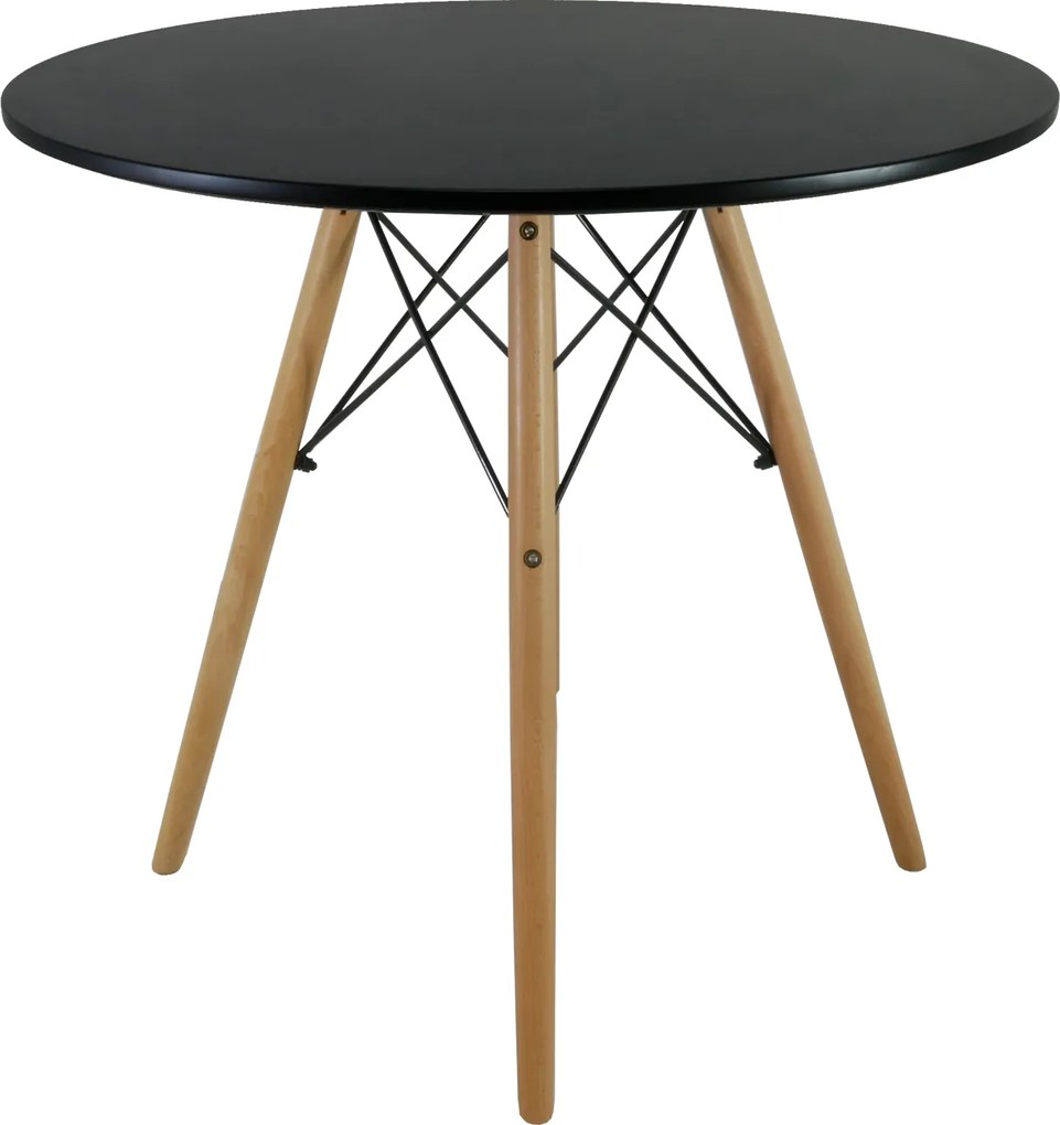 CH Okrúhly jedálenský stôl Jerry - čierna