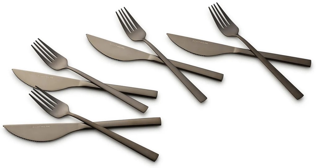 Echtwerk Príbor na pizzu Bari (čierna, 8-dielna súprava)  (100338118)