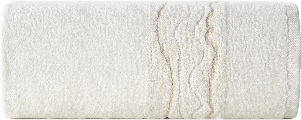 BAVLNENÝ UTERÁK KARIN 70X140 CM KRÉMOVÁ