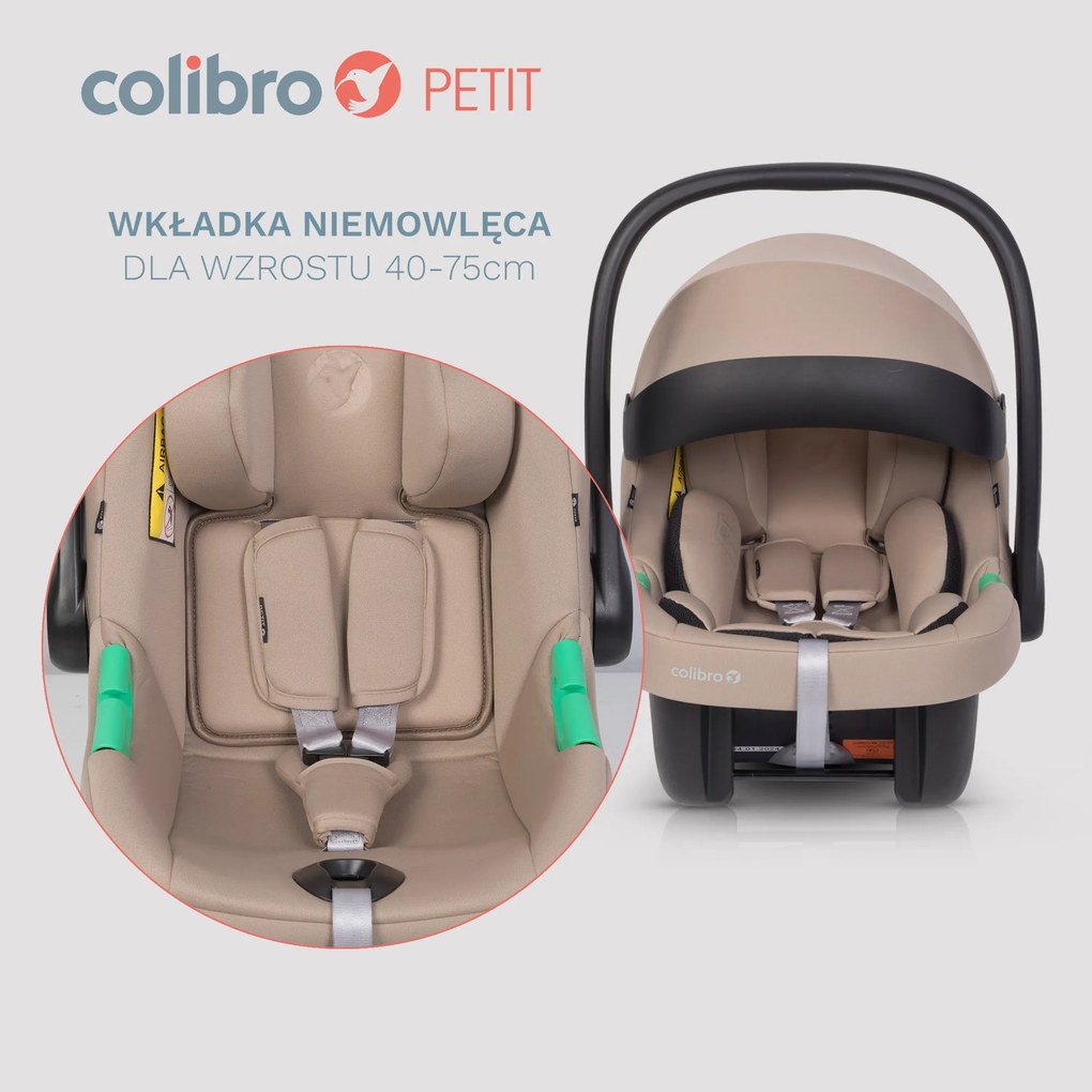 Autosedačka Colibro Petit I-Size 40 - 87 cm Camel