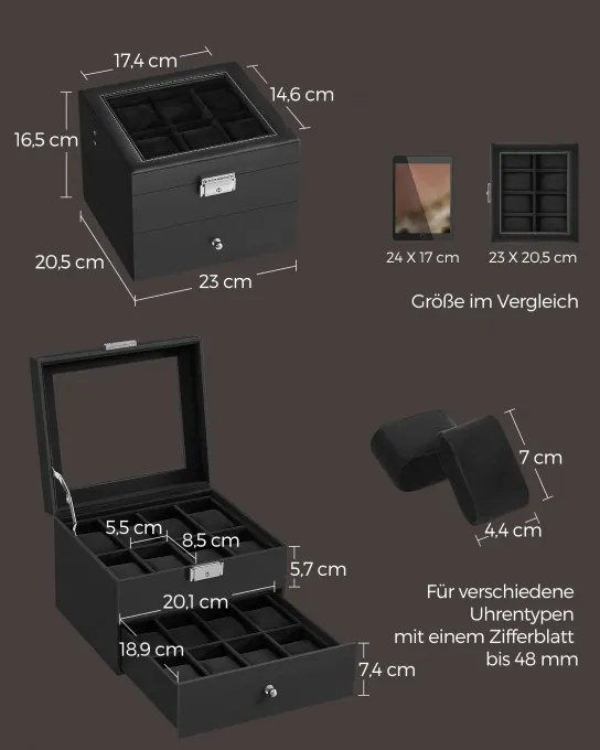 Box na hodinky JWB016B01