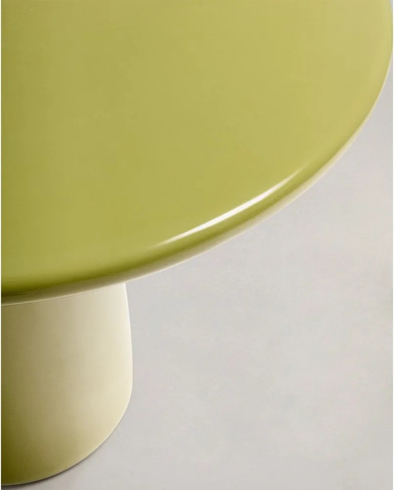 Betónový okrúhly Záhradný konferenčný stolík ø 85 cm Albanella – Kave Home