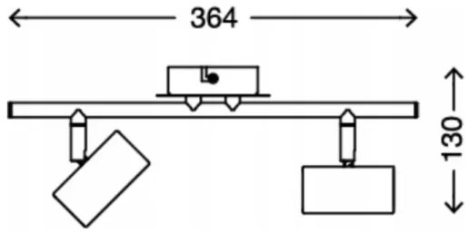 Briloner 2038-024 - LED Bodové svietidlo PRO 2xLED/5W/230V