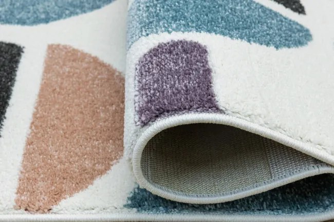 Koberec LIMA M045A ružový / modrý / krémový