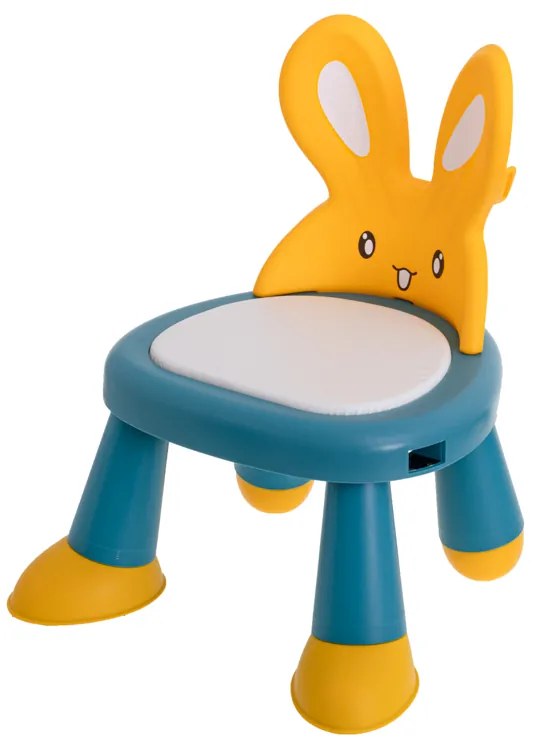IKO Detská stolička na kŕmenie a hranie žlto-modrá