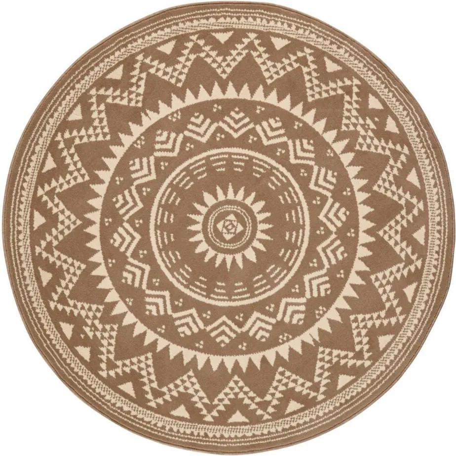 Hanse Home Collection koberce Kusový koberec Celebration 103443 Valencia Brown - 200x200 (průměr) kruh cm