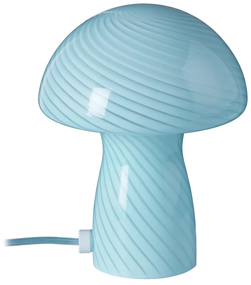 FUNGI TOWN Mini stolná lampa - sv. modrá